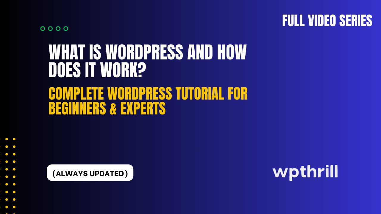 What Is WordPress and How Does It Work? (Beginner's Guide)