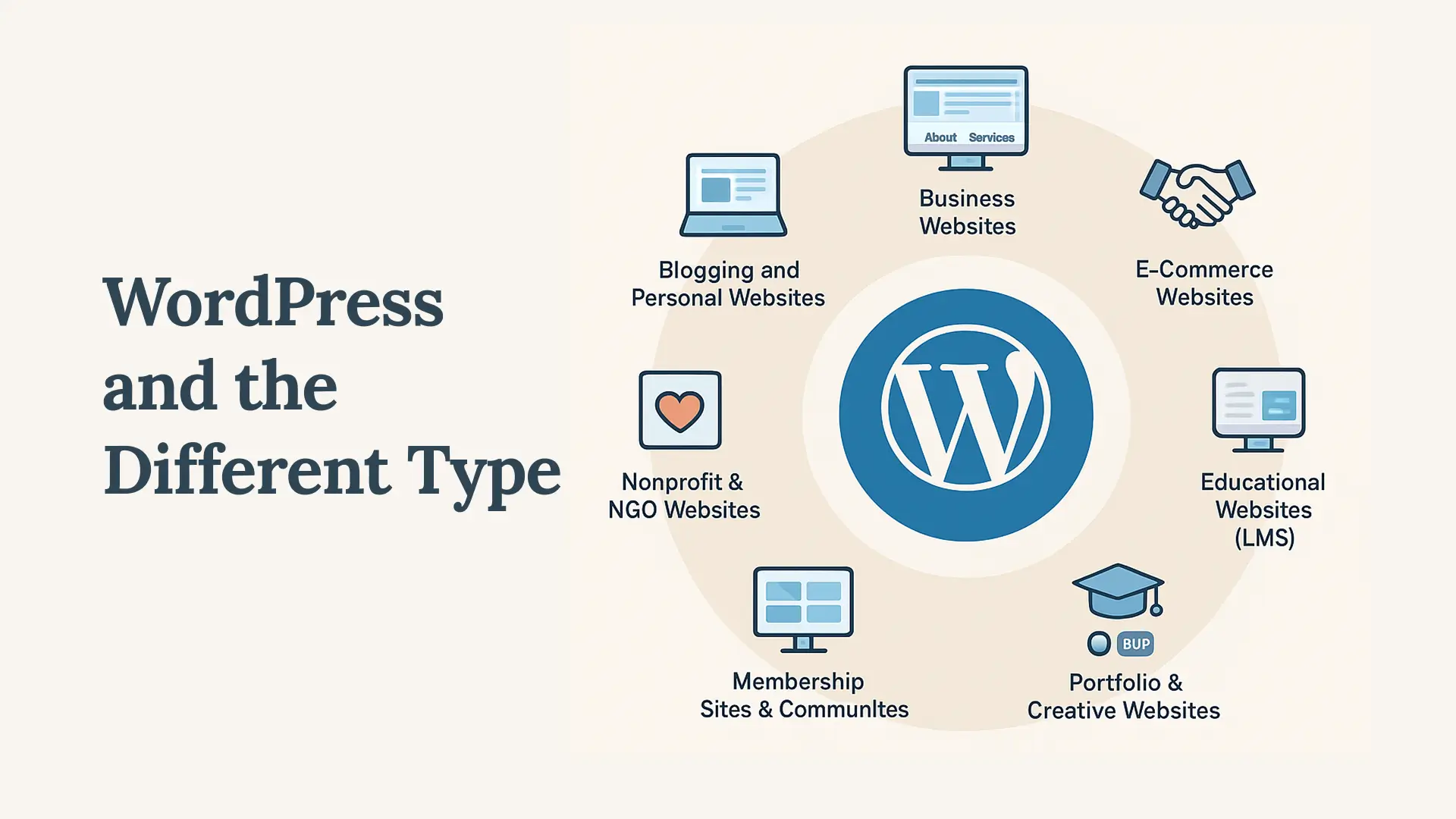 Different types of WordPress websites examples