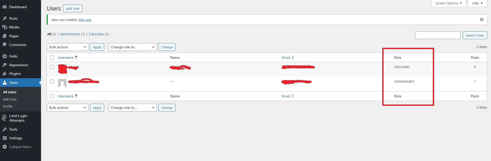 Auditing WordPress User Roles List